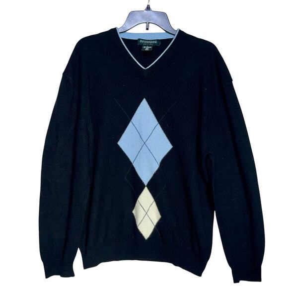Men's Cashmere Sweater Argyle - Picture 5 of 8